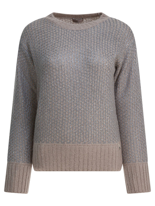 Wool Blend Sweater Knitwear Beige
