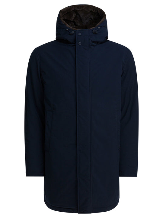Long Coat With Hood Jackets And Coats Blue