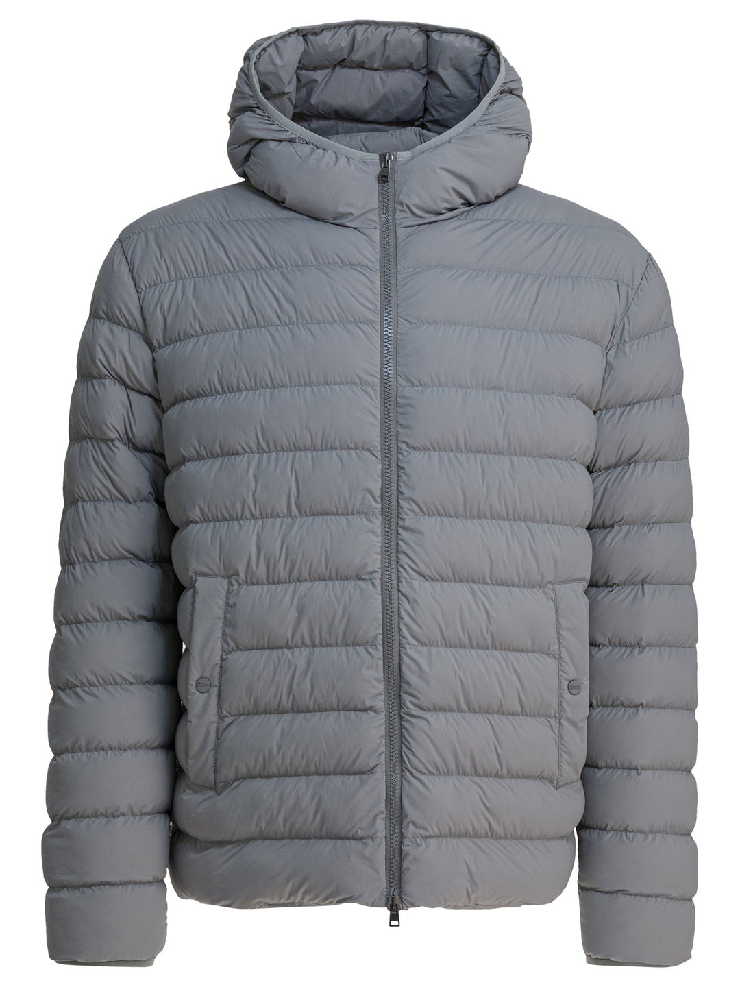 Herno Nylon Down Jacket Jackets and Coats - Grey | 38fd3bb0ed0b31889258d6b5b96266bdd00b2741
