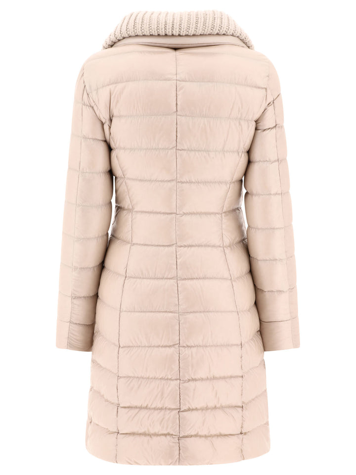 Herno Long Down Jacket With Wool Collar Jackets and Coats - Beige | 0bd353b174bc60d0b5066493d4a041e7355f691c