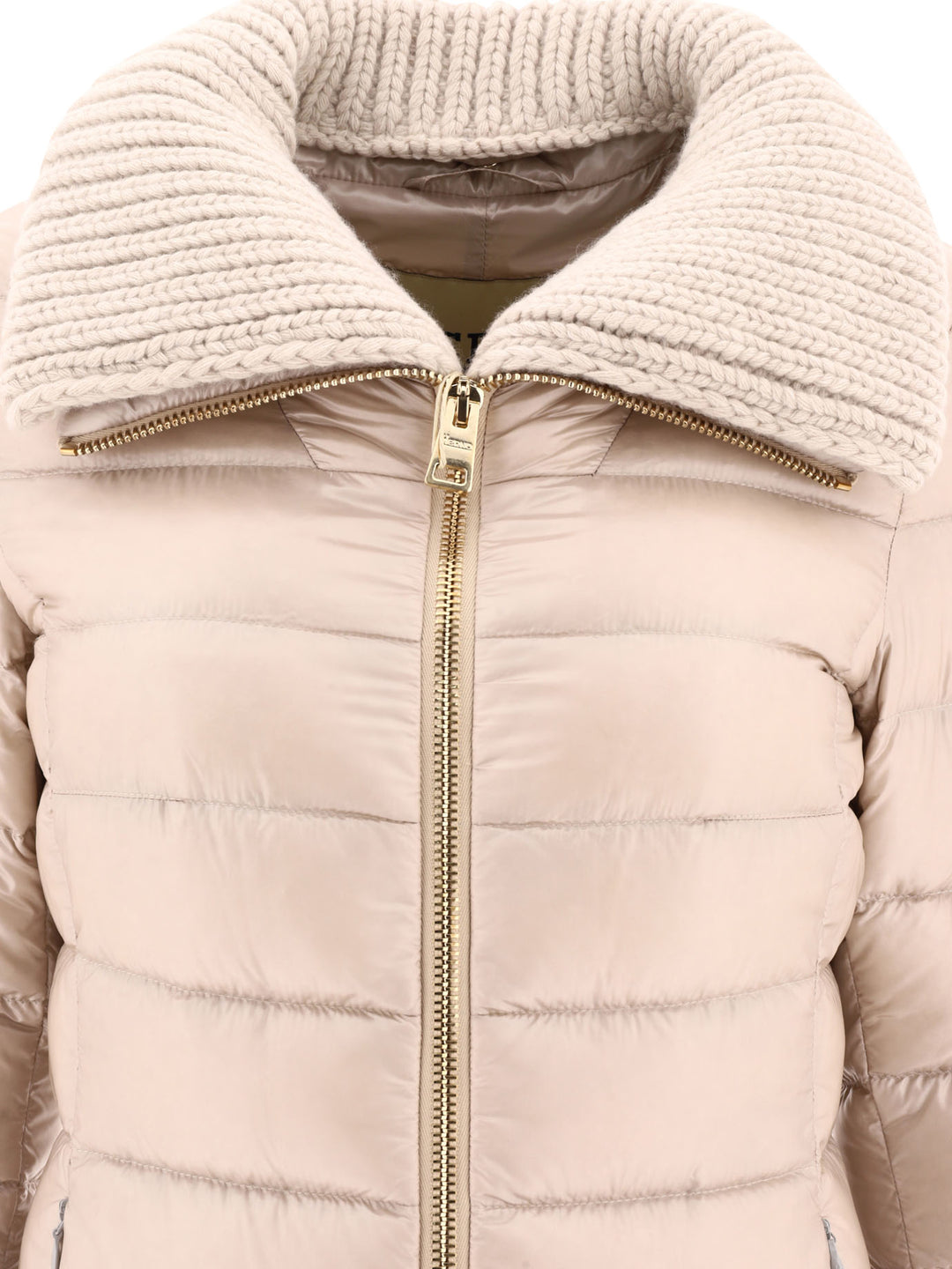 Herno Long Down Jacket With Wool Collar Jackets and Coats - Beige | d2ffd609f16a00c1e27e2ff96542a16a4af3f458