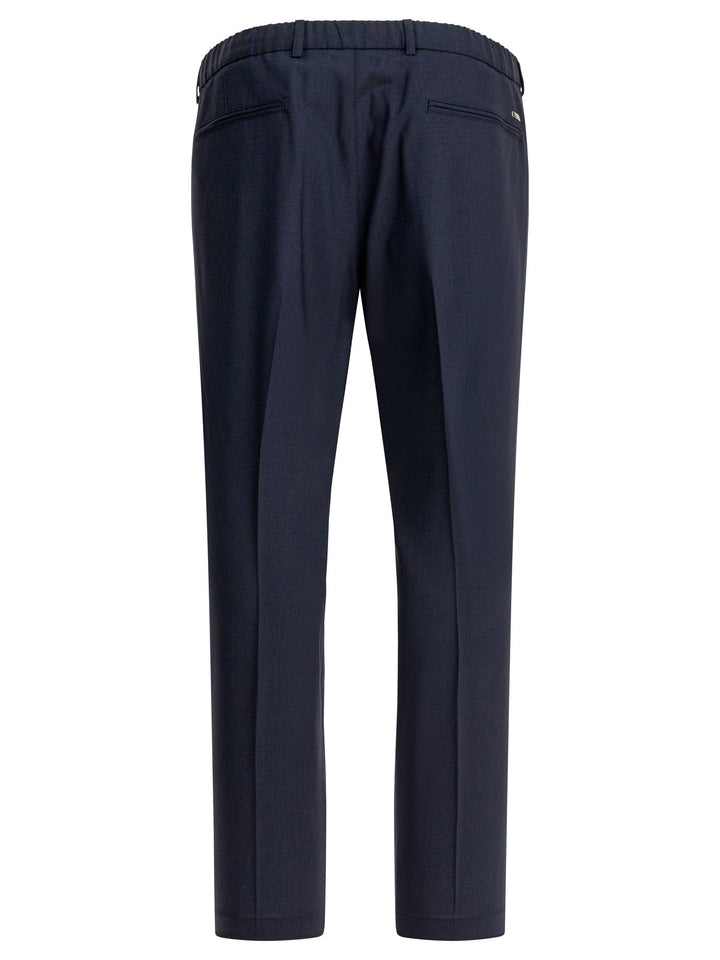 Herno Wool Pants Trousers - Blue | c5b3e845a30aeb7afffd3b2b98c29a6d6be1e946