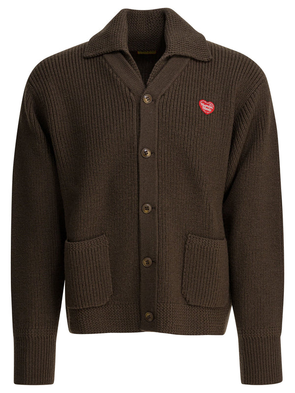Wool Cardigan Knitwear Brown