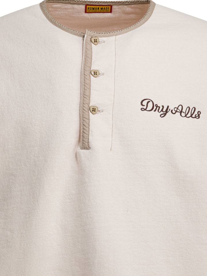 Human Made Henley Sweatshirts - White | 42153c4ccb229c0bd5c570398c542dc1d9a93298