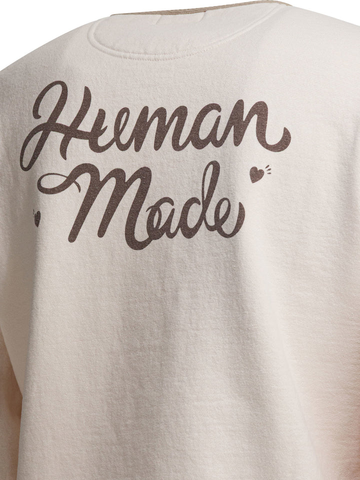 Human Made Henley Sweatshirts - White | 3aa237caad71308d1c8c6f10c4194ec566c840df