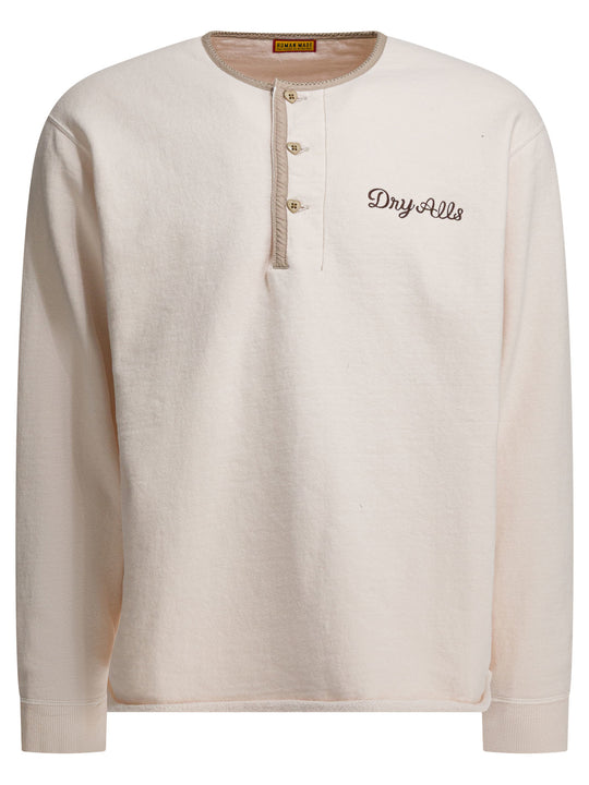 Henley Sweatshirts White