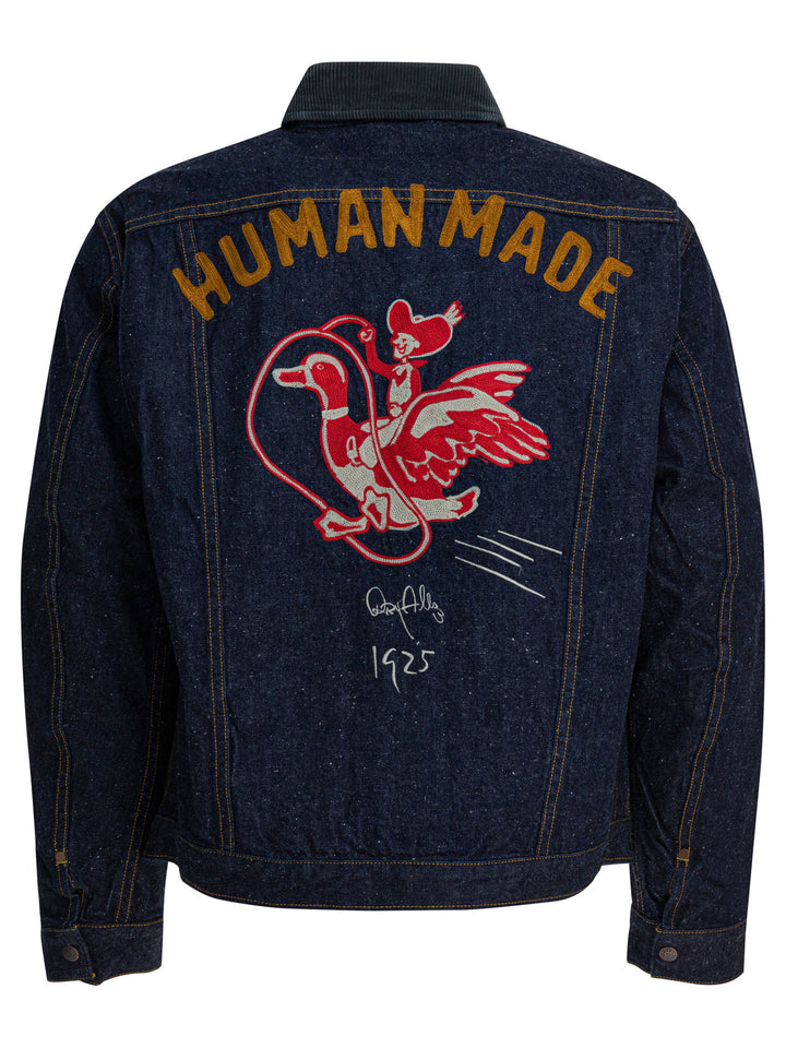 Human Made Dry Alls The Future Is In The Past Jackets and Coats - Blue | d1d41684364aab8f58e3cd5ab1fd2623171142c1