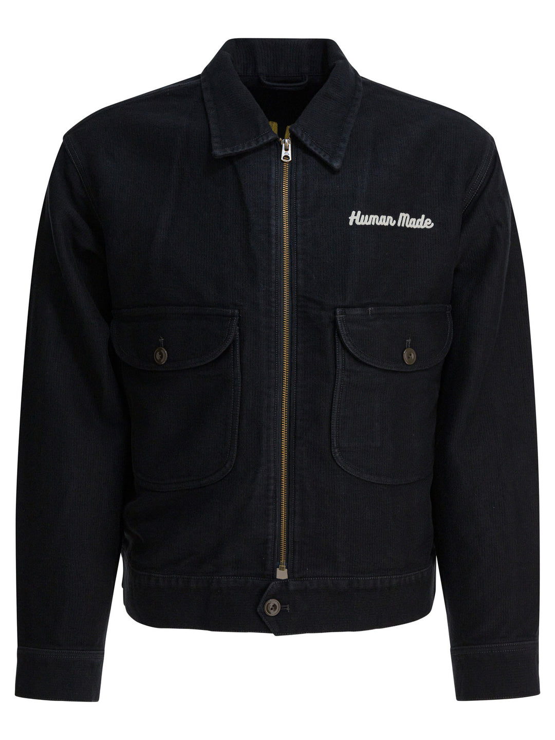 Human Made Zippered Overshirt Jacket Jackets and Coats - Black | 0713f0386ea8f81f8df03c2e057d47ab86139841