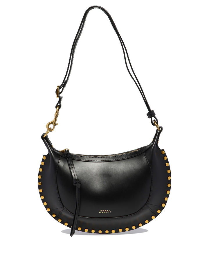 Isabel Marant Oskan Moon Shoulder Bags - Black | d50849f0713140a7776a870f041333ffa05d3a0b