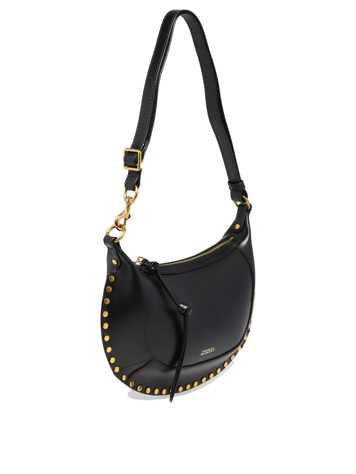 Isabel Marant Oskan Moon Shoulder Bags - Black | 378802383dbac769881acfb86231a55403d6f44d