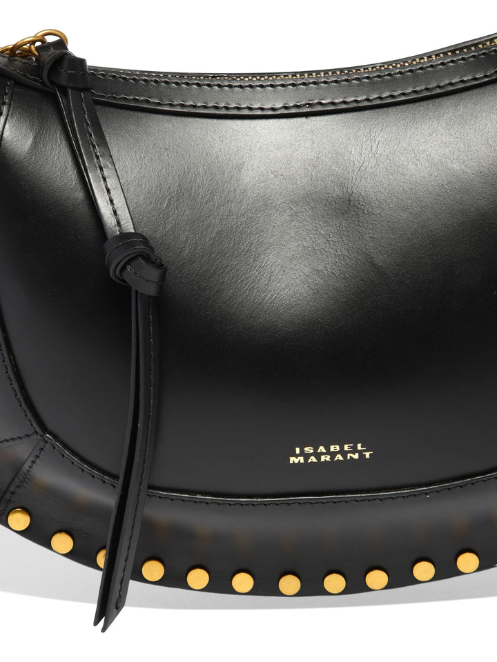 Isabel Marant Oskan Moon Shoulder Bags - Black | 6d0f35185d68f1e375adc4d744b129fd1be15537