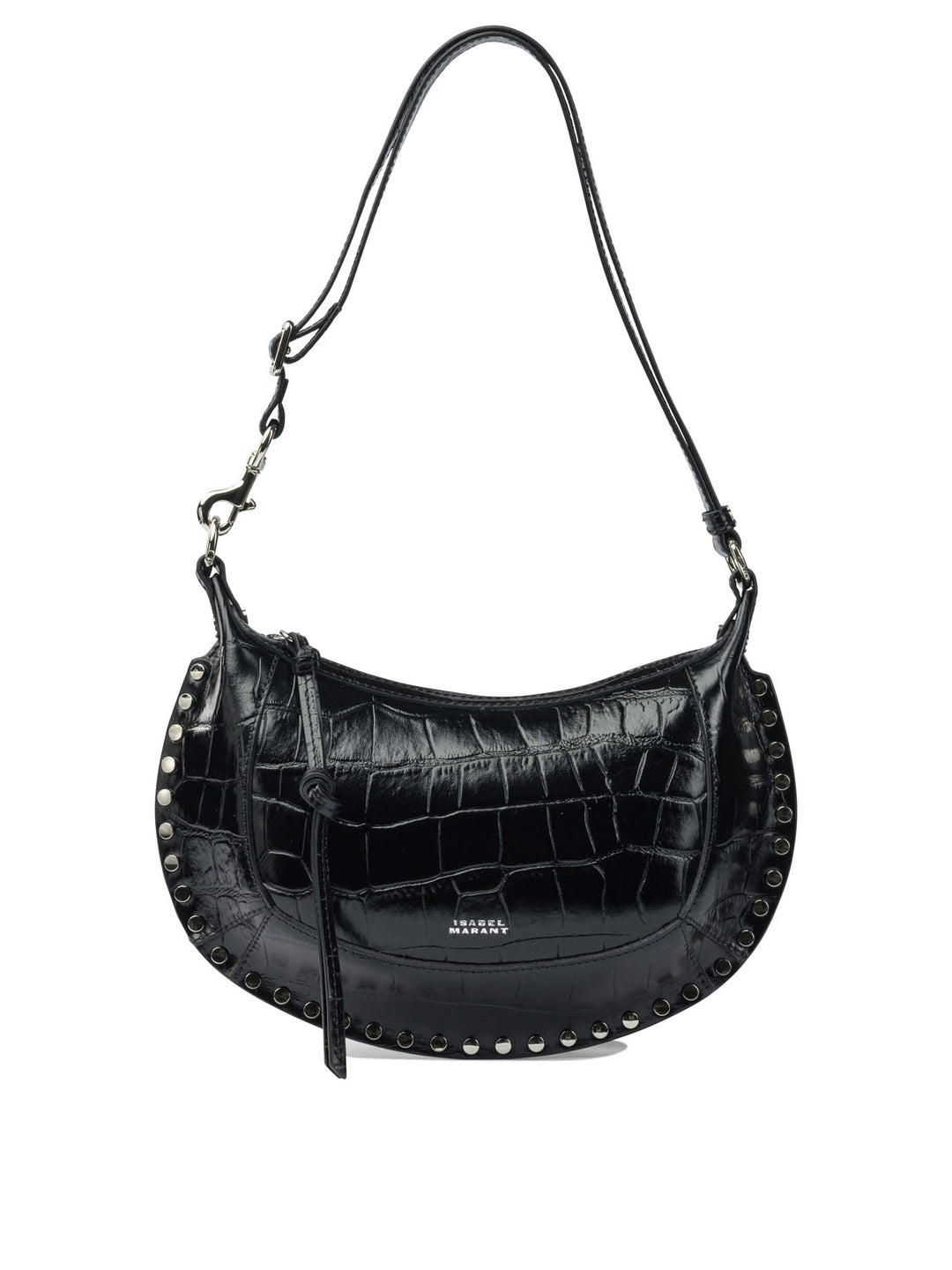Isabel Marant Oskan Moon Shoulder Bags - Black | 4705be0c4a26d75af1feb31eb79e71f102c464b9