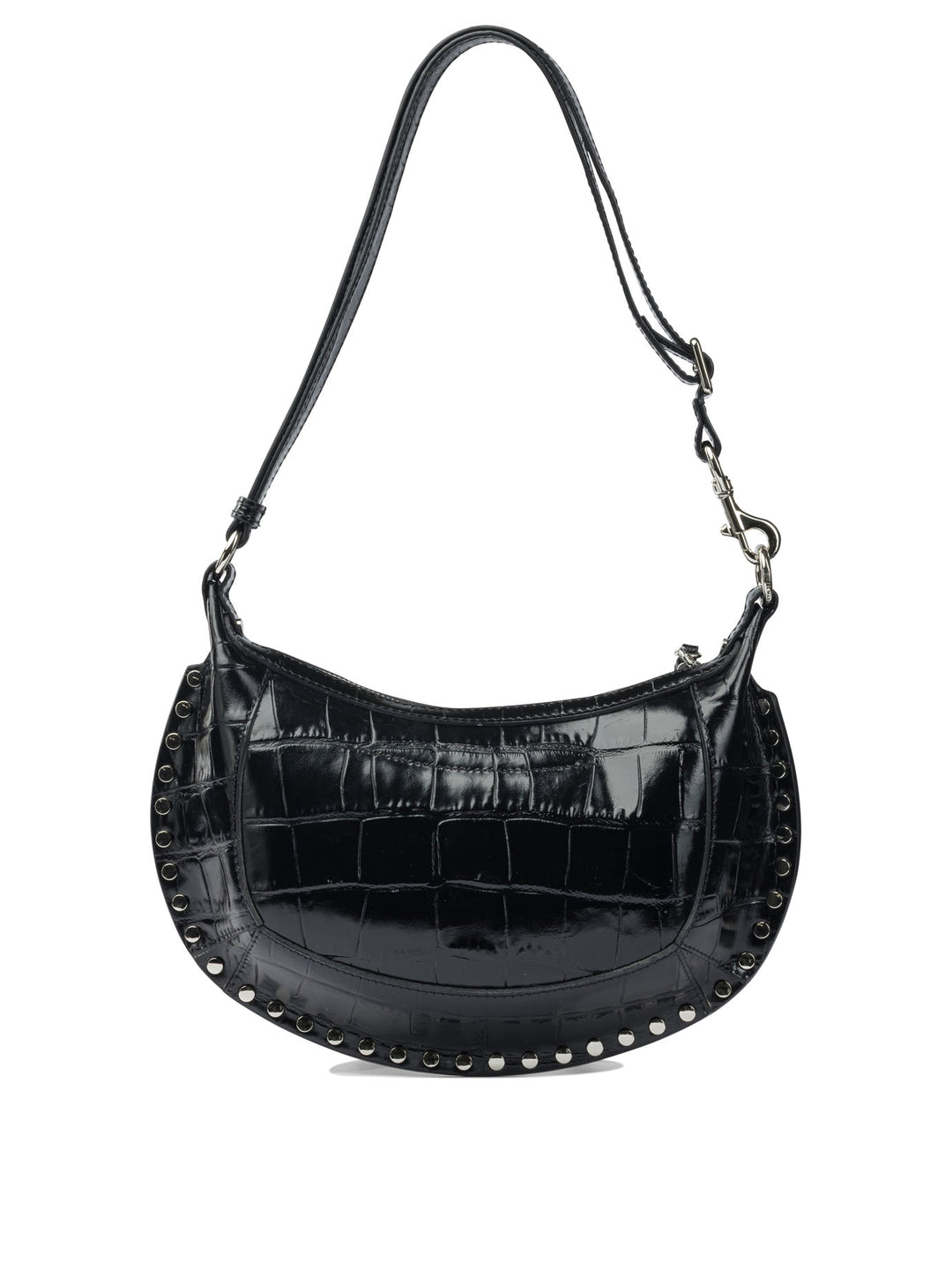 Isabel Marant Oskan Moon Shoulder Bags - Black | 8be973e5f7103d8b068048fb640646fa22492ecd