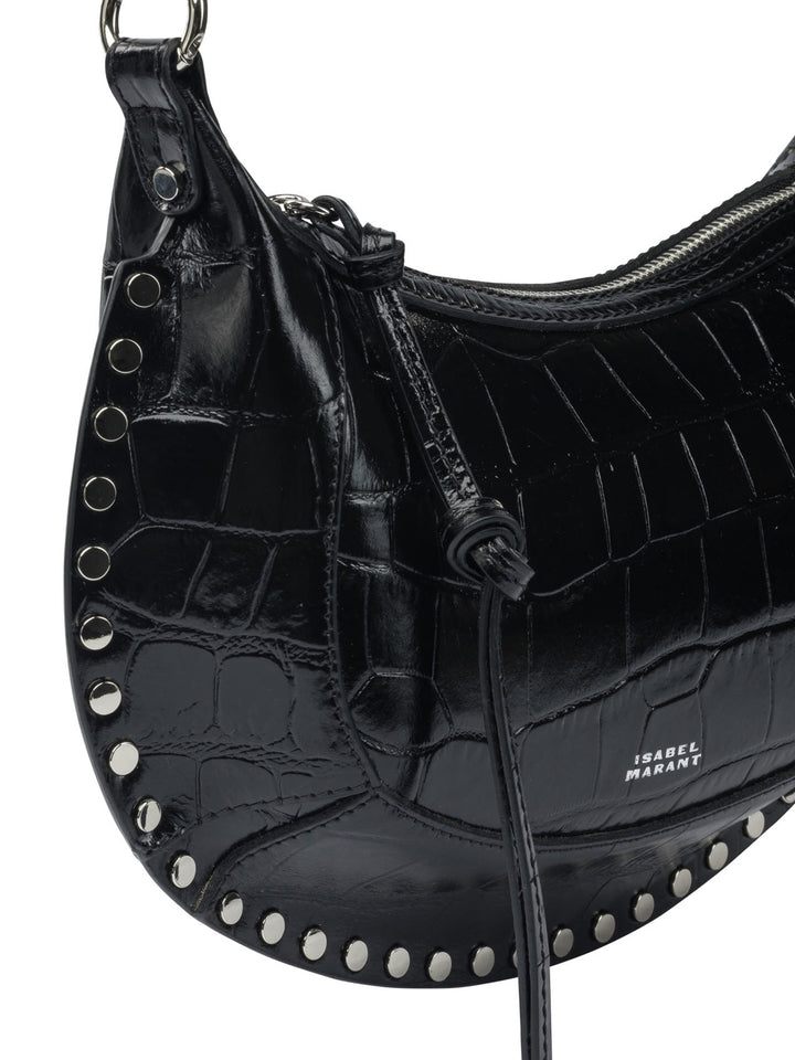 Isabel Marant Oskan Moon Shoulder Bags - Black | 57a8f350246b64e9d144cf751ba9b29ed75c7edf