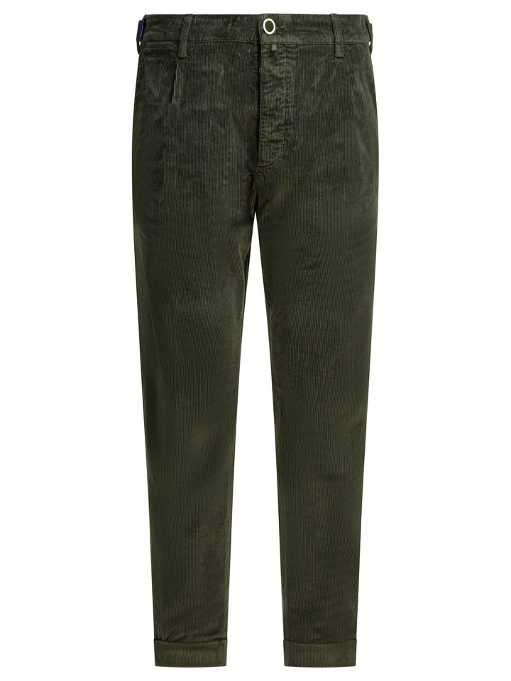 Jacob CohëN  Trousers - Green | 063c34eb9262e089863949ce36fc878296315626