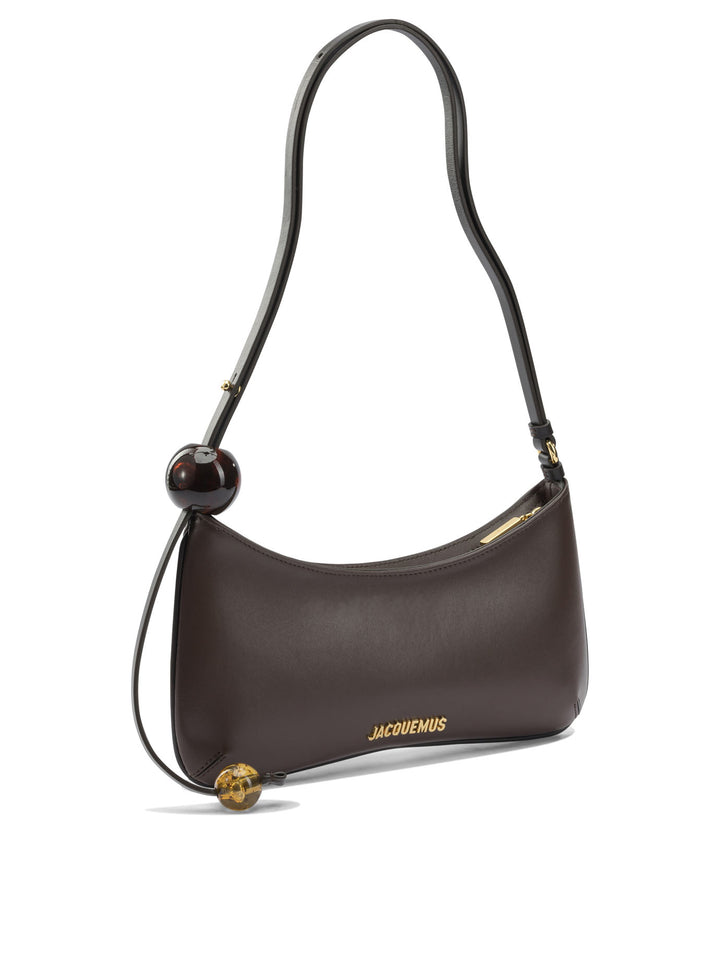 Jacquemus Le Bisou Perle Shoulder Bags - Brown | bab33a729f867afc68c0261cb1f867fc3327d6b6