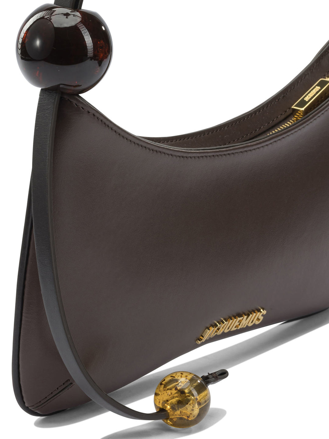 Jacquemus Le Bisou Perle Shoulder Bags - Brown | 042a934d02a057ff0b7f521916cf77cc3bdca141