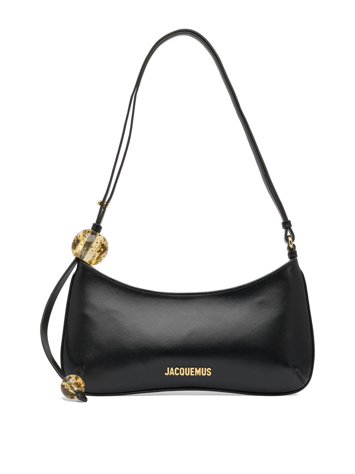 Jacquemus Le Bisou Perle Shoulder Bags - Black | 207defd527a219a8dfbae0b87ec515ee4ec154d9