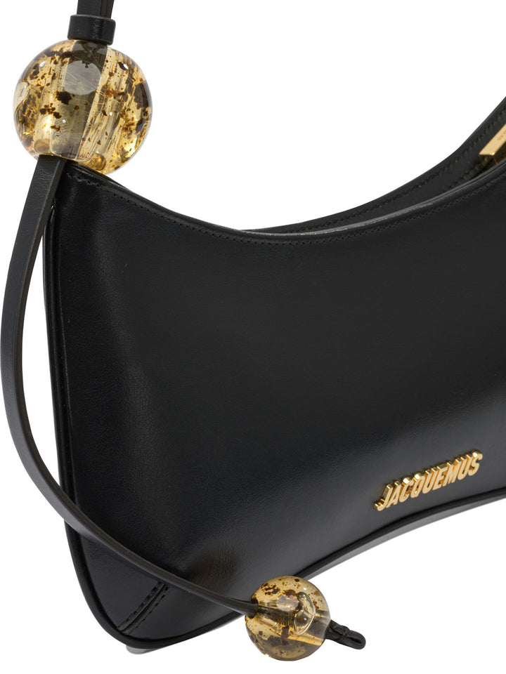 Jacquemus Le Bisou Perle Shoulder Bags - Black | 075ae87b9649ead053b5b71dfa5783a1326d46ce