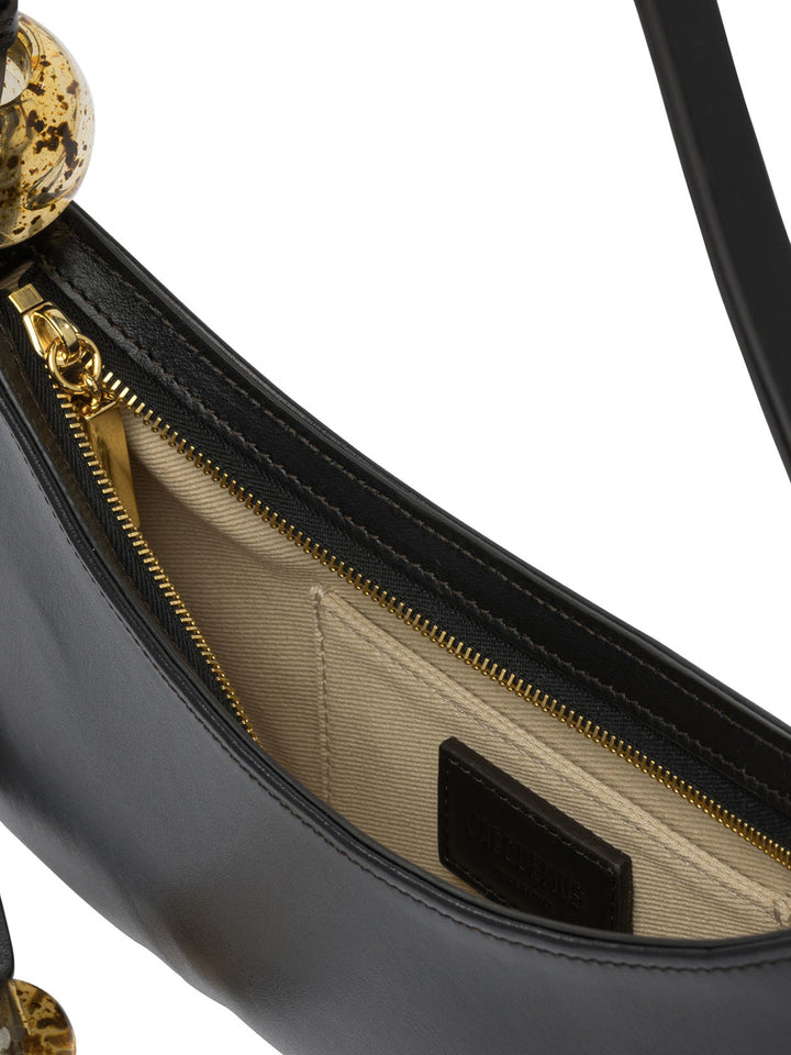 Jacquemus Le Bisou Perle Shoulder Bags - Black | bd3dbee52caa12a12bb932828d0c21c6d1ad90af