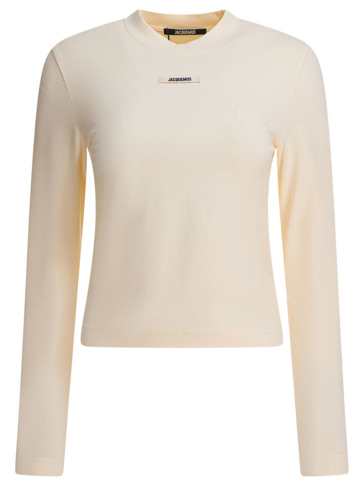 Jacquemus Gros Grain T-shirts - Beige | 7ab108d0846adddbb131172028960672801bcb07