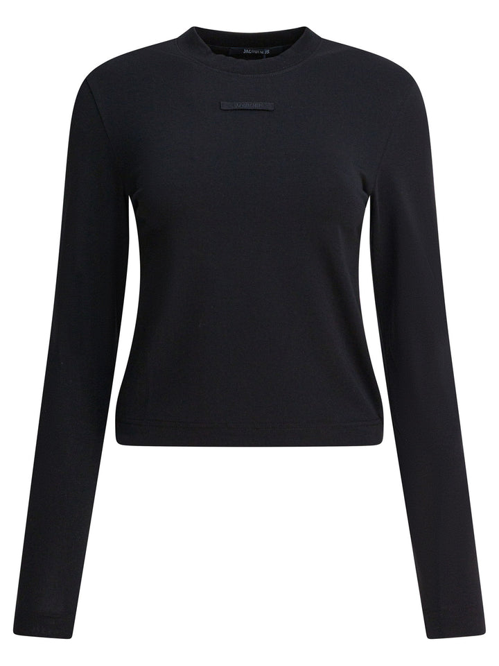 Jacquemus Gros Grain T-shirts - Black | cbf36588571ccc4560424ee0adbdf534581f5eb4