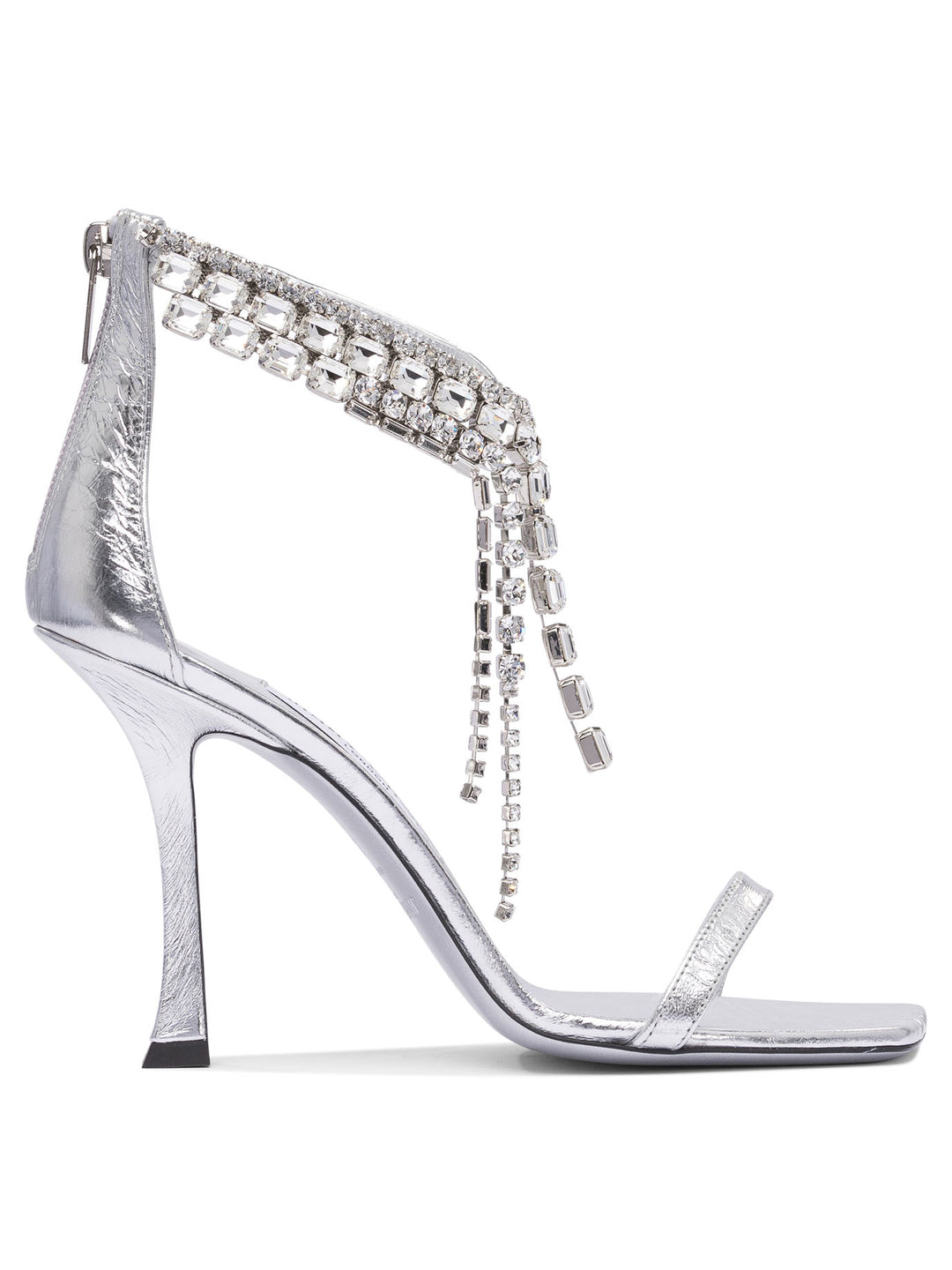 Jimmy Choo 100 Mm Sandals - Silver | 779d8f1ae78fc49ac46543f12635a24de48f9c64