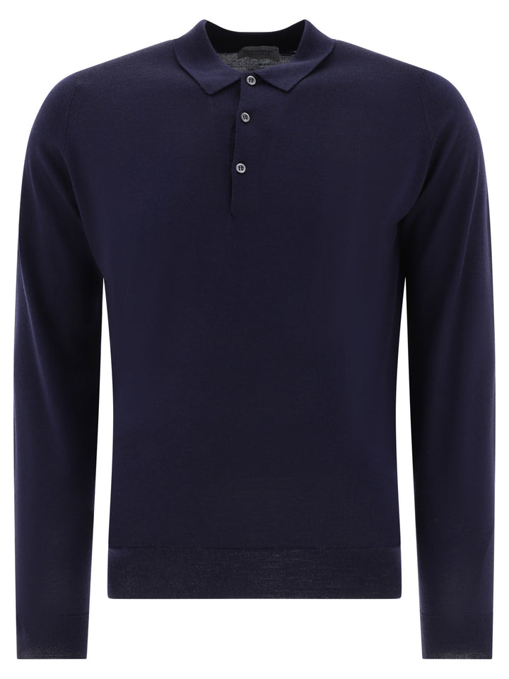 John Smedley Belper Polo shirts - Blue | 7729059c7c3b951460554e3b251b1056cc6d7f09