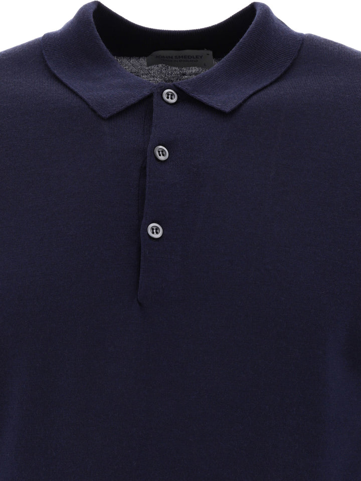 John Smedley Belper Polo shirts - Blue | 2e363fc00cbabfdf20065a5a89127e490d1e2d42
