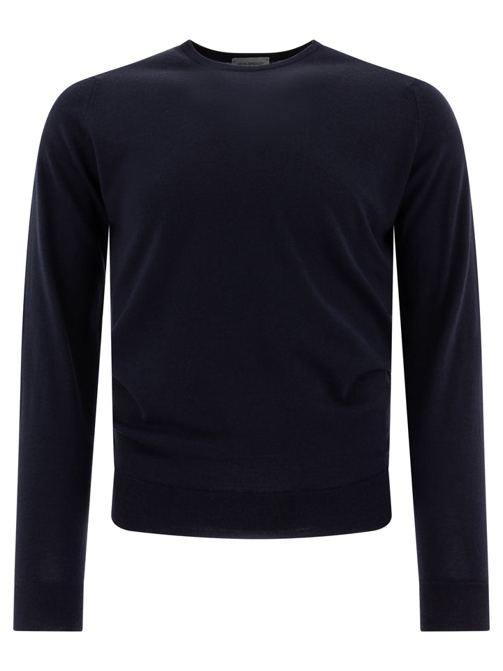 John Smedley Lundy Knitwear - Blue | 1de449106bc251cae8e0f7db7f27b6da0bdc2d16