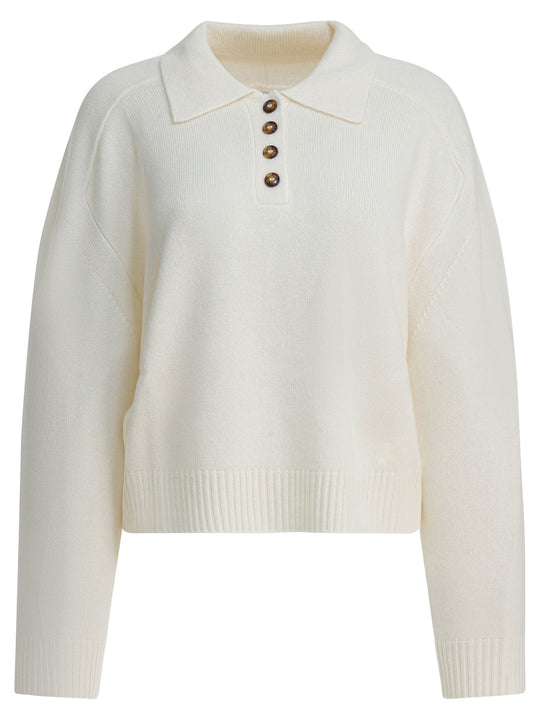 Homere Lds Knitwear White