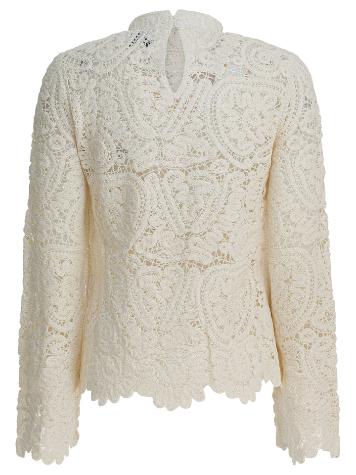 Loulou De Saison Wade Knitwear - White | d2716cc4154613834be59521ce682008f86ac96b
