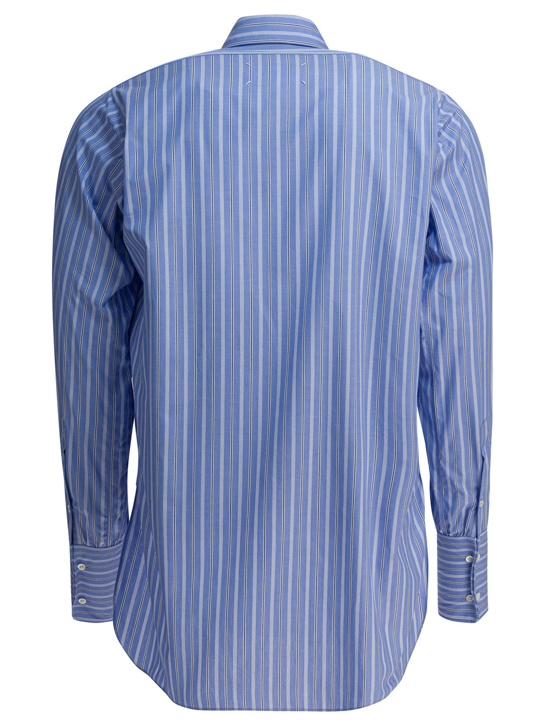Maison Margiela Cotton Striped Shirt Shirts - Light blue | 75a0845bc9ee54bf7eae7ecd48bdd8535c821fcc