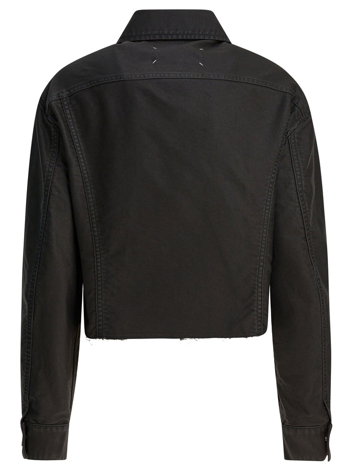 Maison Margiela Denim Jacket Jackets and Coats - Black | 3cc763f908d4fa70c900062376ca43a21da63414