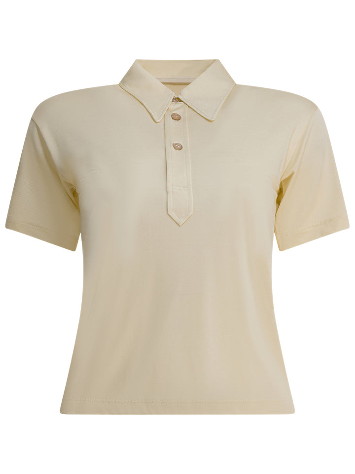 Maison Margiela Viscose Polo Shirt Polo shirts - Beige | 78a35e0ce7551d377ed1bb9c467dc732fdbb7ad5