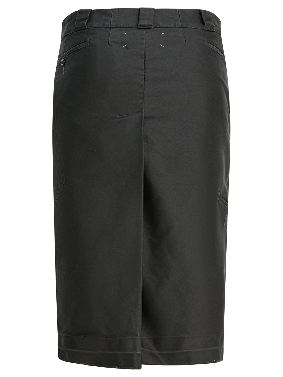 Maison Margiela Cotton Midi Skirt Skirts - Grey | 1e49982986fa65d339f9e95719c2f2621a6575f7