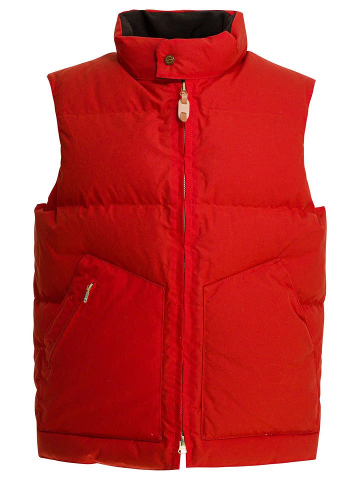 Manifattura Ceccarelli Goose Down Vest Jackets and Coats - Orange | 7d9c256b1a3089b9e915af92b21647f5b5e43165