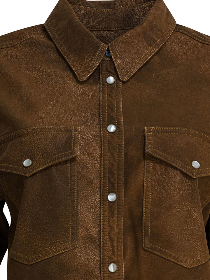 Marant ÉToile Karima Shirts - Brown | 6a461e94403c1fffe613269dd3584b04aa629b93