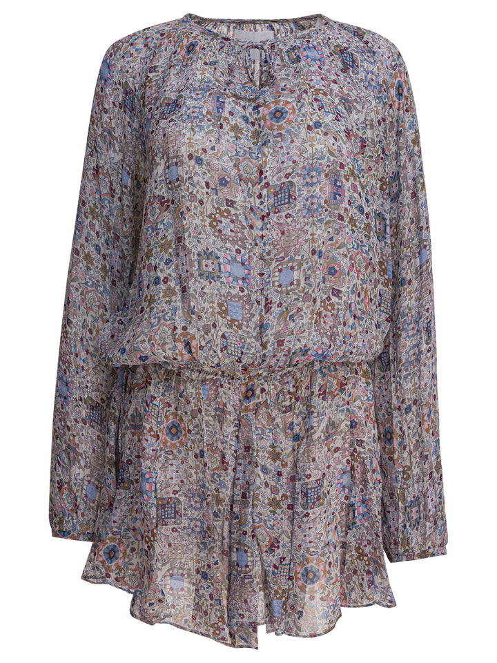 Isabel Marant toile Floral Flared Dress Beige - 38 Isabel Marant toile Floral Flared Dress Beige - 38