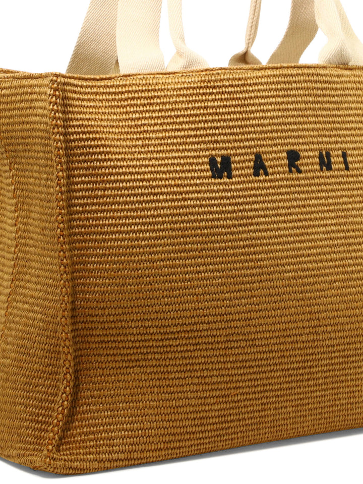 Marni East/West Handbags - Beige | a1d2bdd01ba49be4db702aaf72cbe574a2db502b