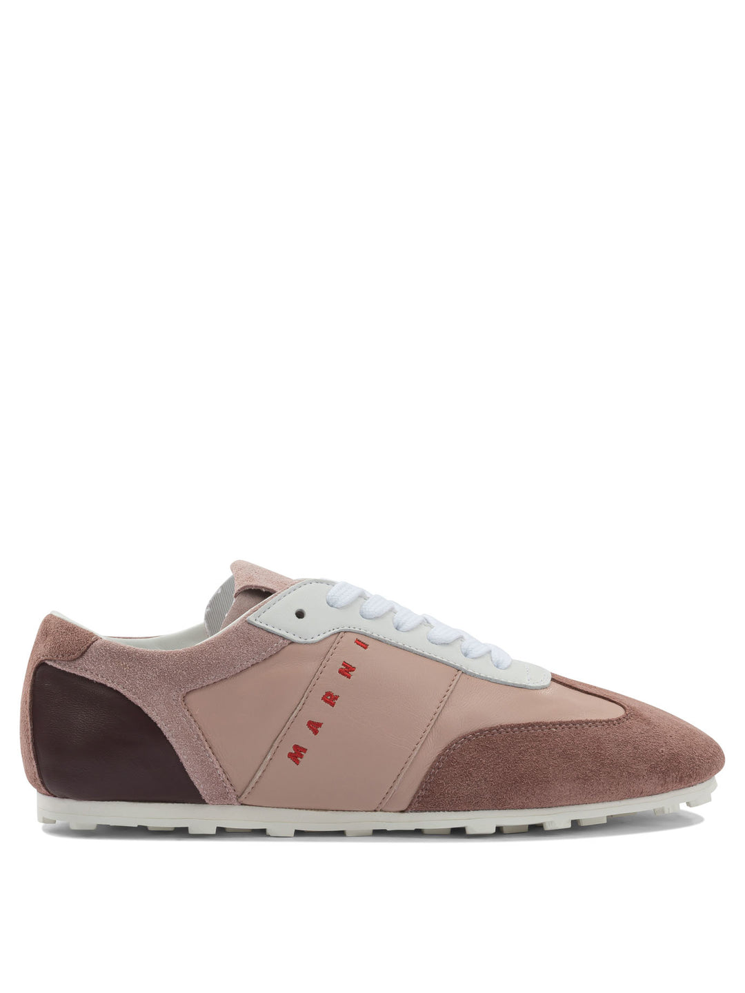 Marni Leather Sneaker With Logo Sneakers & Slip-On - Pink | aa9d17a0b5554333a4eabaa3fd64526ff949ee21