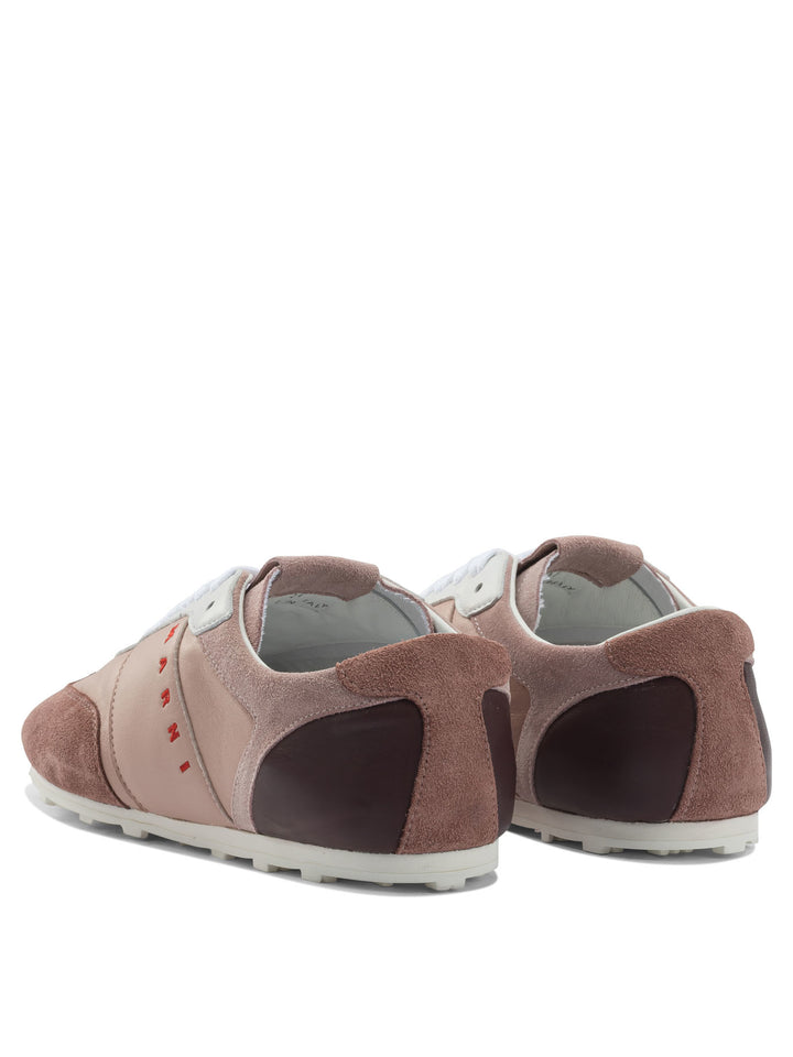 Marni Leather Sneaker With Logo Sneakers & Slip-On - Pink | 6fc3e5cf220951505e5b0e55498438b7c63bf878