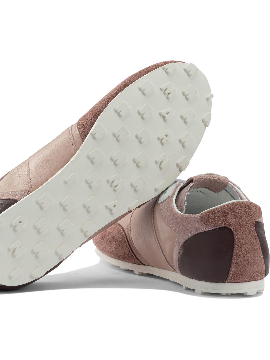 Marni Leather Sneaker With Logo Sneakers & Slip-On - Pink | 0f8e69798f63c2805759629e9bde99f31c93196e