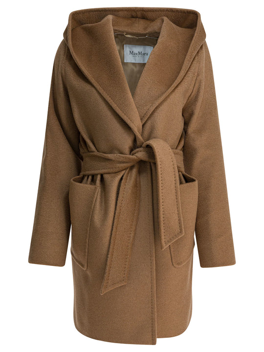 Camel Long Coat Jackets And Coats Brown