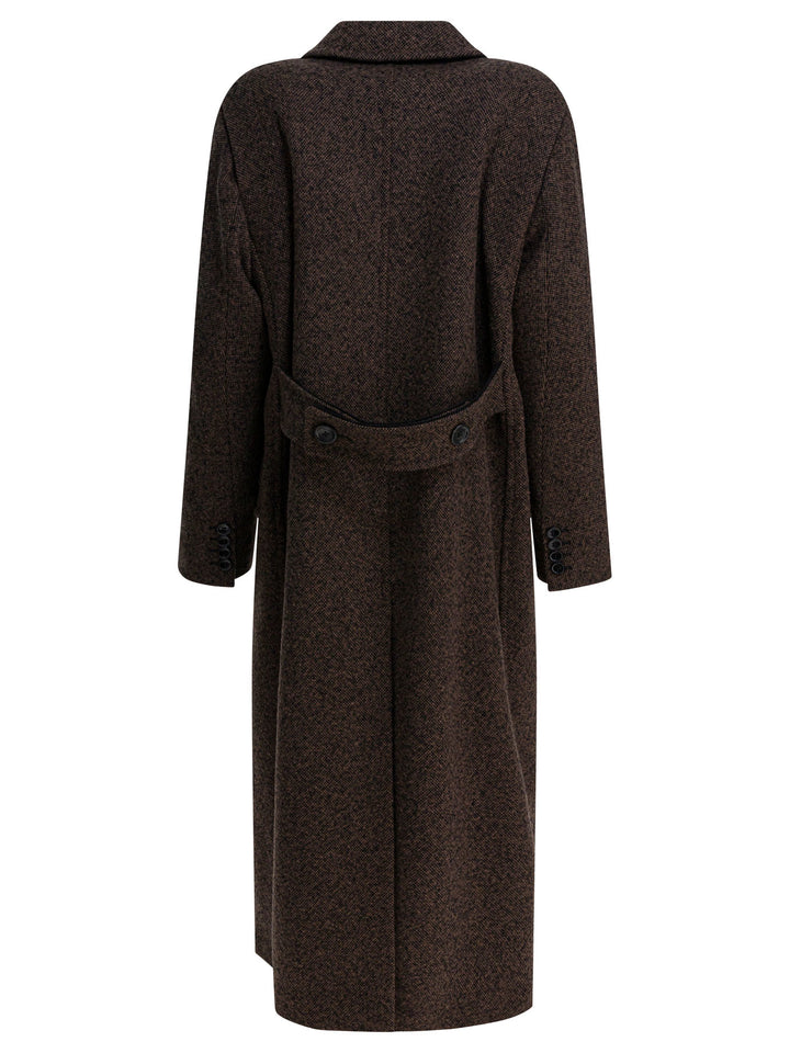 Max Mara Long Wool Coat Jackets and Coats - Black | 51de57045a90c17aa0feb144fec18dc94736a018