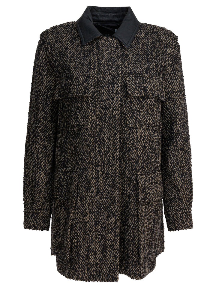 Max Mara Tweed Wool Coat Jackets and Coats - Brown | 2693a6ec59b68177e12764f98d35d906c1000108