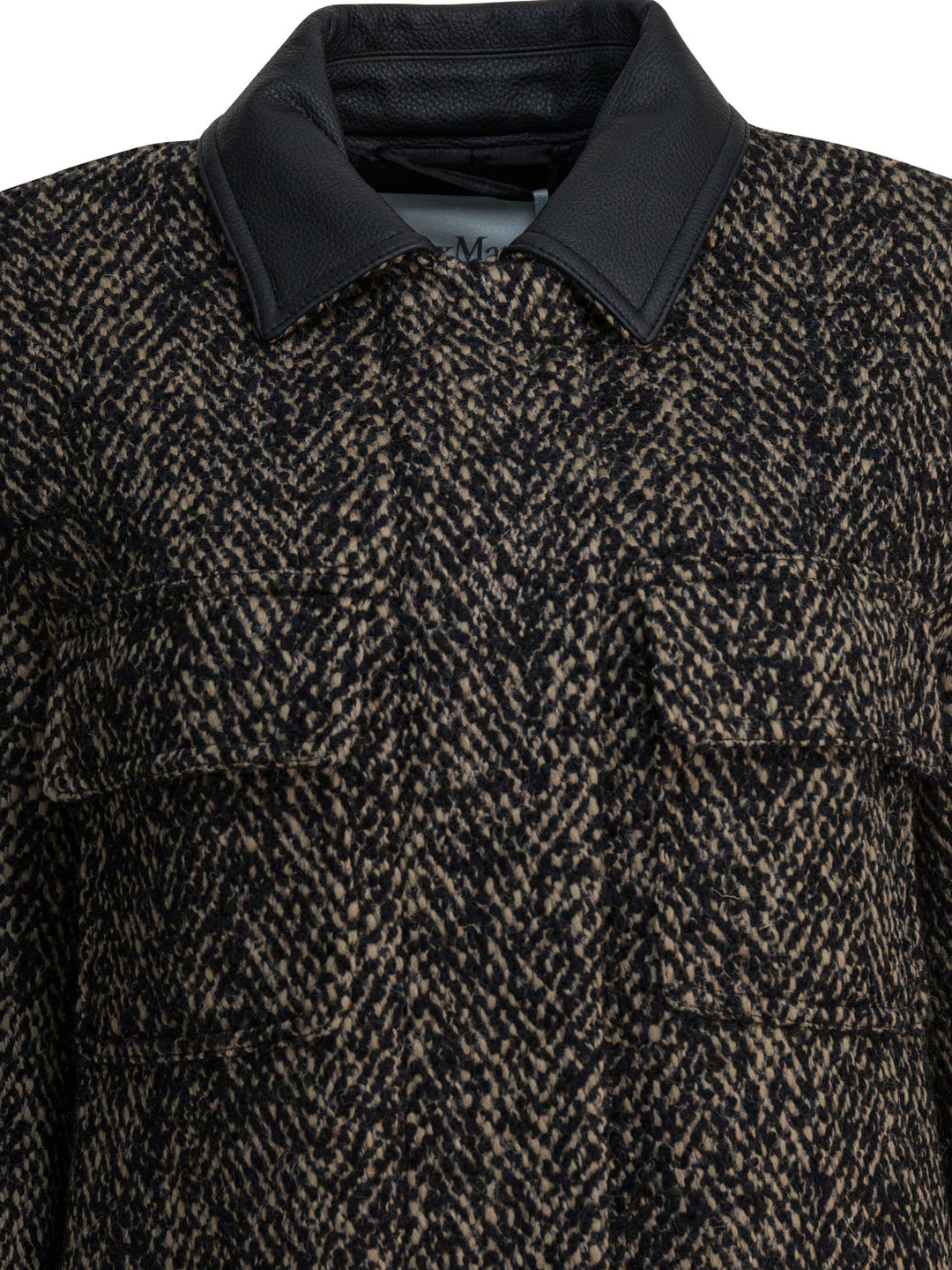 Max Mara Tweed Wool Coat Jackets and Coats - Brown | 404e29f28c1fe1e2a3c2e8d7ff89ac980342d700