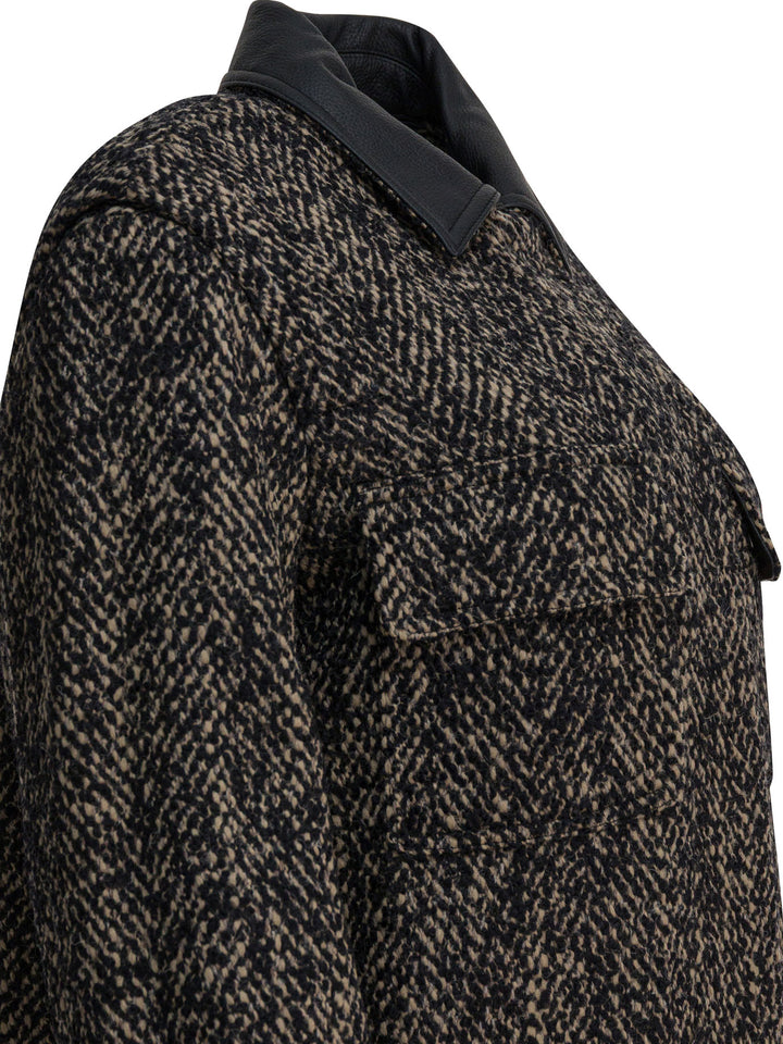 Max Mara Tweed Wool Coat Jackets and Coats - Brown | 31bf54f0b8763685852687fa72bfccd3b5f0579b