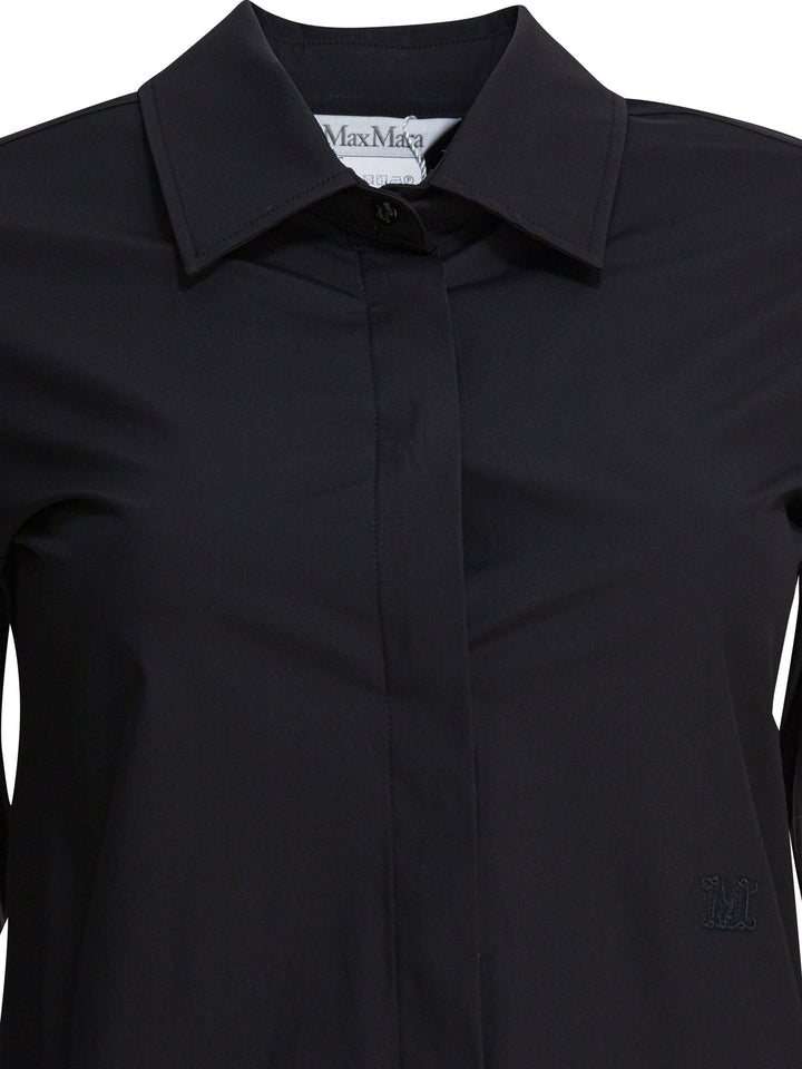 Max Mara Cotton Shirt Shirts - Black | 5936aa3442b01334c9a902dbd0210f04f600850c