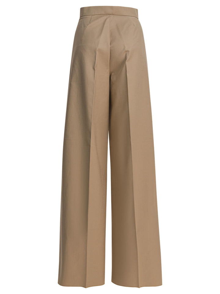 Max Mara Wide Leg Trousers - Beige | 6185c0b0154ab2c4863cf205eabe6cfedfd8537c